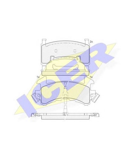 ICER Колодки дисковые