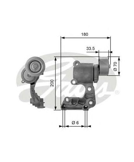GATES Ролик приводной Фото 2