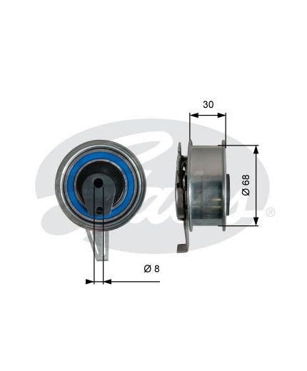 GATES Ролик ГРМ
