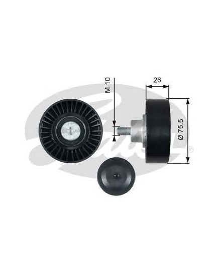 GATES Ролик ГРМ