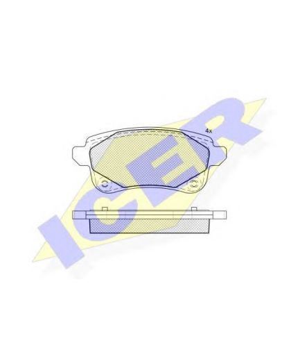 ICER Колодки дисковые