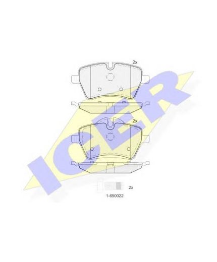 ICER Колодки дисковые