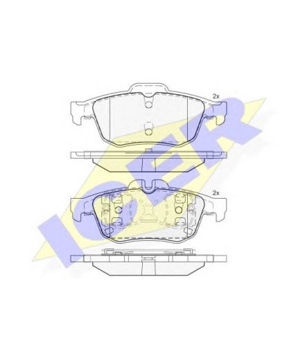 ICER Колодки дисковые