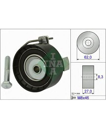 INA Ролик натяжной ГРМ