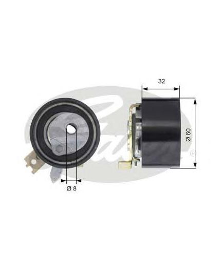 GATES Ролик натяжной ГРМ