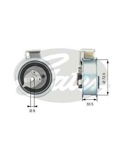 GATES Ролик натяжной ГРМ