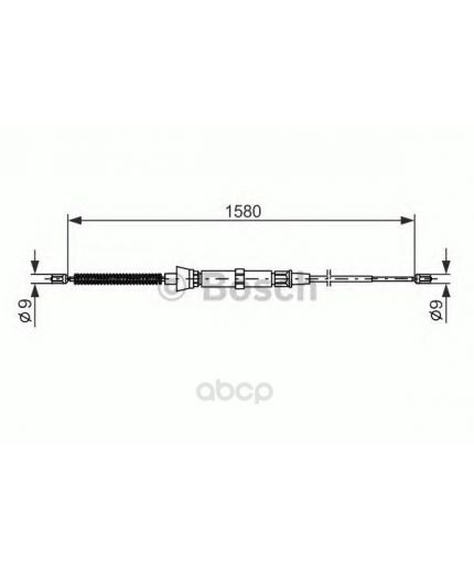 BOSCH Трос ручного тормоза левый+правый