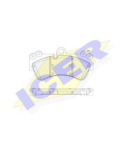 ICER Колодки дисковые