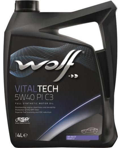 Моторное масло WOLF VitalTech 5W-40 PI C3 4л