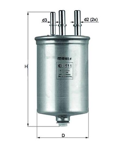 KNECHT-MAHLE Фильтр топливный Фото 2