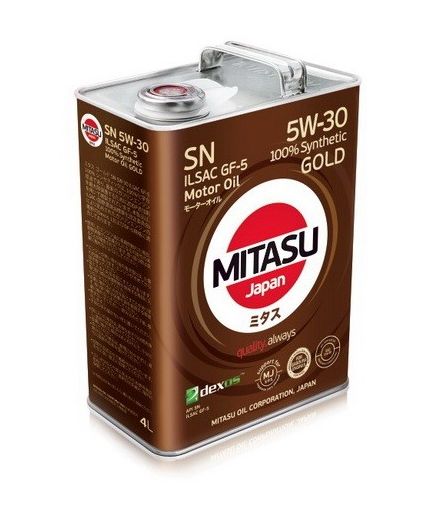 Моторное масло MITASU GOLD SN 5W-30 4л