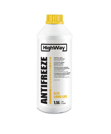 Антифриз HighWay ANTIFREEZE концентрат желтый 1,5л