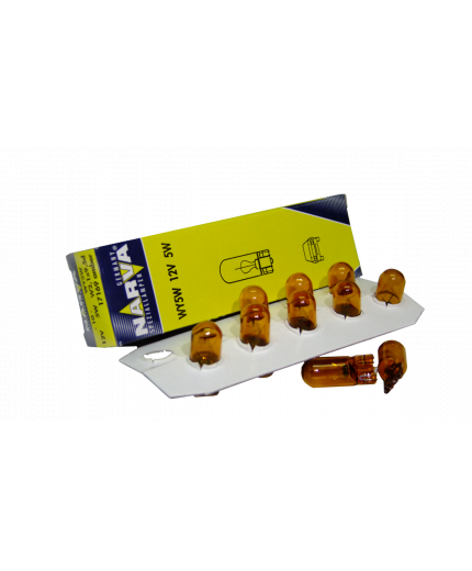 NARVA Лампочка W5W 12V-5W б/ц Фото 6