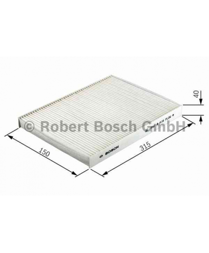 BOSCH Фильтр салонный (без рамки)