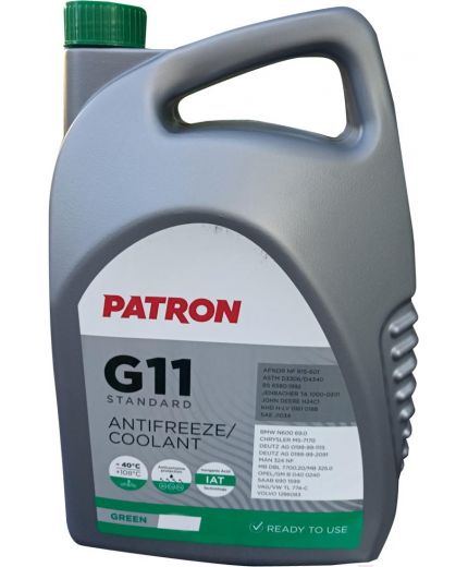 Антифриз Patron PATRON GREEN G11 зеленый 20кг 17,85л
