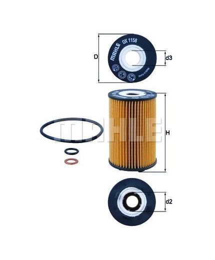 KNECHT-MAHLE Фильтр масляный