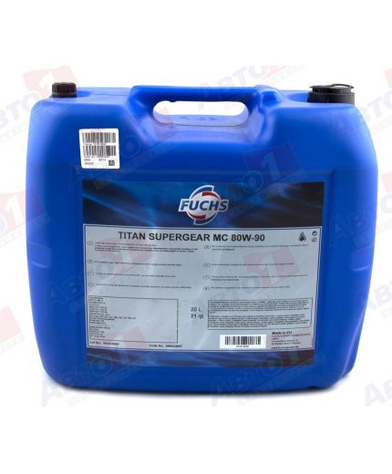 Трансмиссионное масло FUCHS TITAN SUPERGEAR MC 80W-90 20л