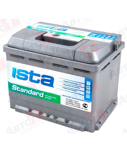 ISTA Аккумулятор Power Optimal 6CT-60A1E 480А (60 А/ч) Фото 2