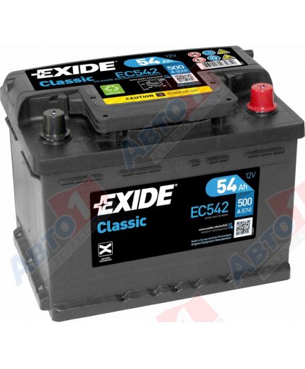 EXIDE Аккумулятор Classic EC542 500А (54 А/ч)