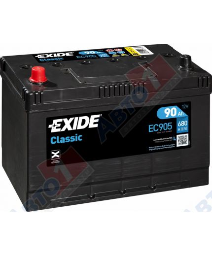 EXIDE Аккумулятор Classic EC905 680А (90 А/ч) Фото 2