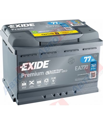 EXIDE Аккумулятор Premium EA770 760А (77 А/ч) Фото 5