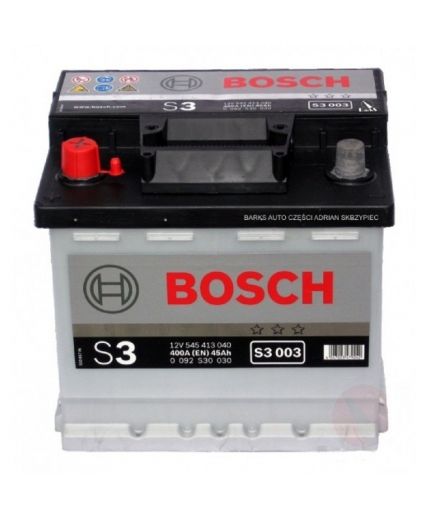 BOSCH Аккумулятор S3 0092S30030 (45 А/ч) Фото 2