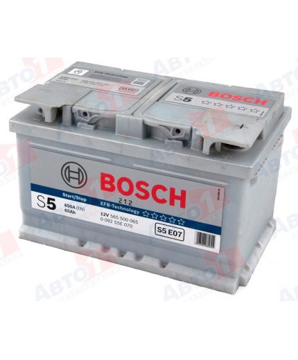 BOSCH Аккумулятор S5 E07 650А (65 А/ч) Фото 2