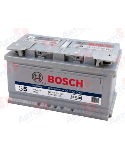 BOSCH Аккумулятор S4 E10 730А (75 А/ч)