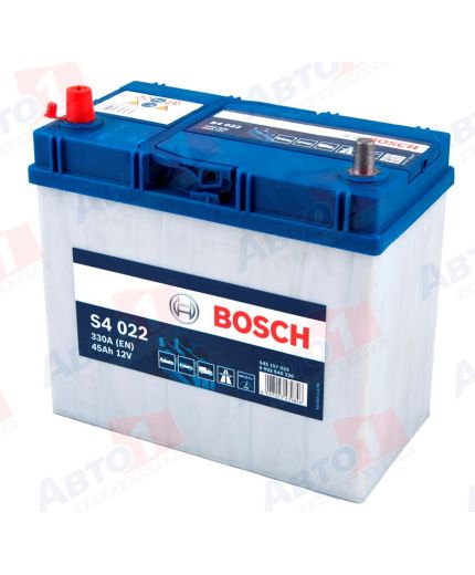 BOSCH Аккумулятор S4 022 330А (45 А/ч) JIS Фото 2