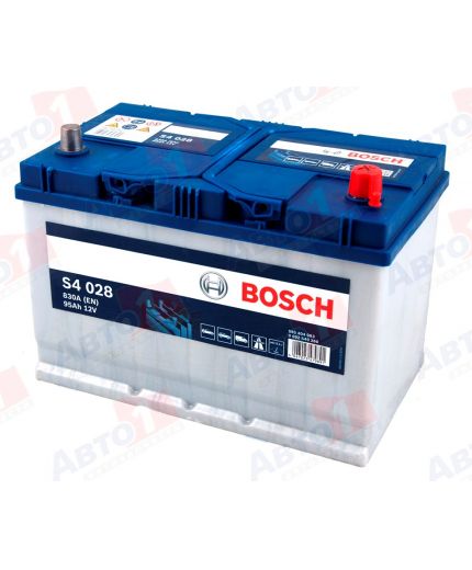 BOSCH Аккумулятор S4 028 830А 95 (А/ч) JIS Фото 4