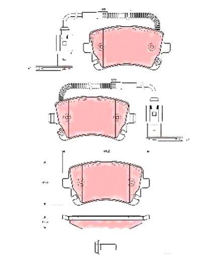 TRW Колодки дисковые задние