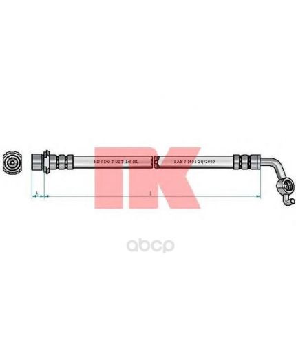 NK Шланг тормозной