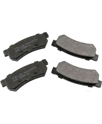 Stellox Колодки дисковые задние, с антискрипными пластинами