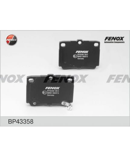 FENOX Колодки дисковые задние