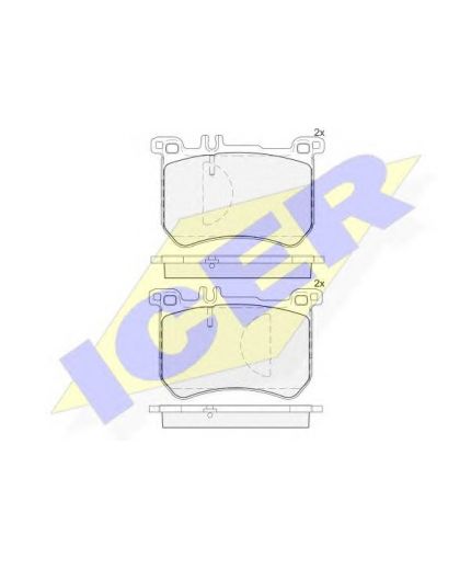 ICER Колодки дисковые