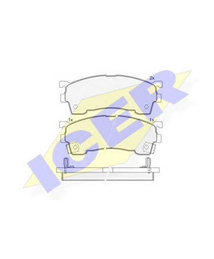 ICER Колодки дисковые