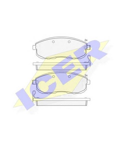 ICER Колодки дисковые