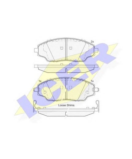 ICER Колодки дисковые