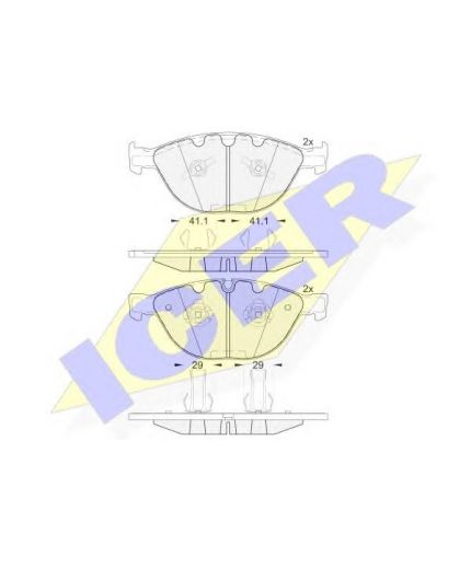 ICER Колодки дисковые