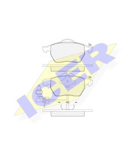 ICER Колодки дисковые передние Фото 2