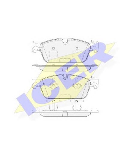 ICER Колодки дисковые