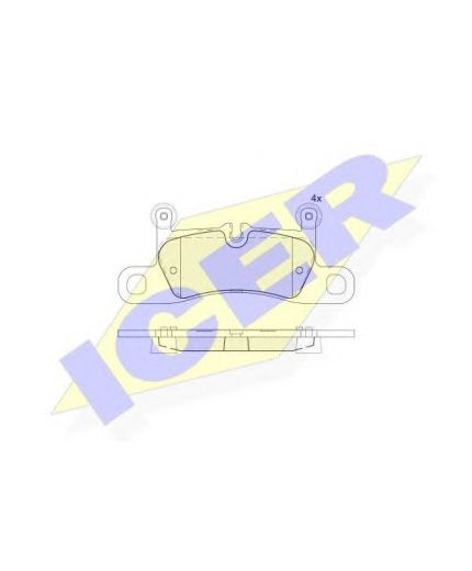 ICER Колодки дисковые