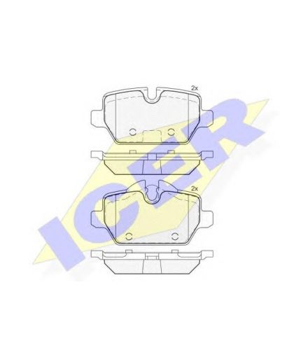 ICER Колодки дисковые