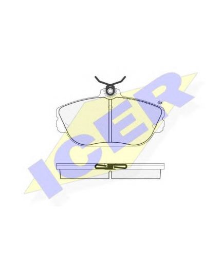 ICER Колодки дисковые