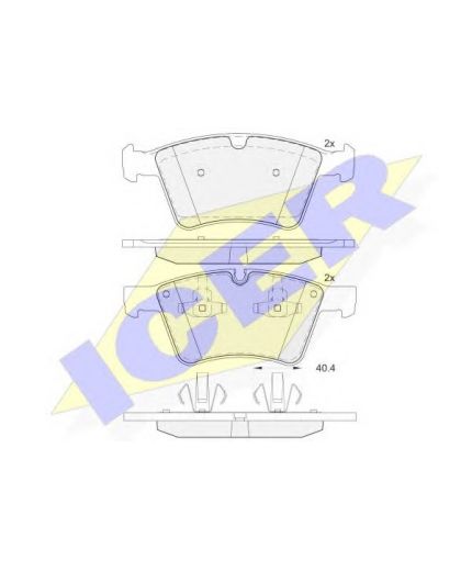 ICER Колодки дисковые Фото 2