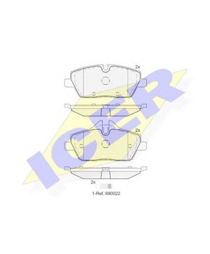 ICER Колодки дисковые