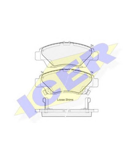 ICER Колодки дисковые