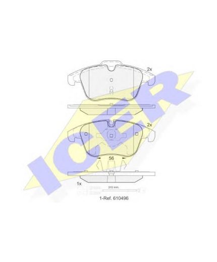 ICER Колодки дисковые
