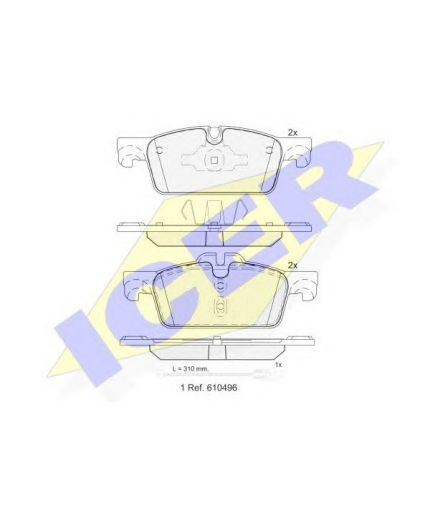 ICER Колодки дисковые