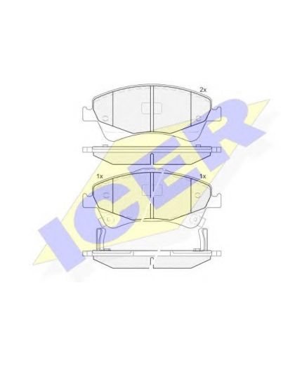 ICER Колодки дисковые